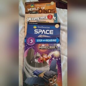 Smithsonian Kids Space and Minecraft Reading Books